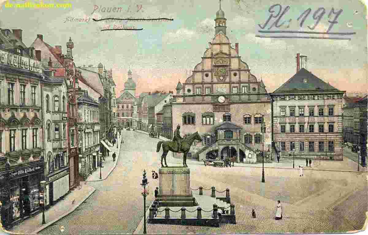 Plauen. Altmarkt, um 1910