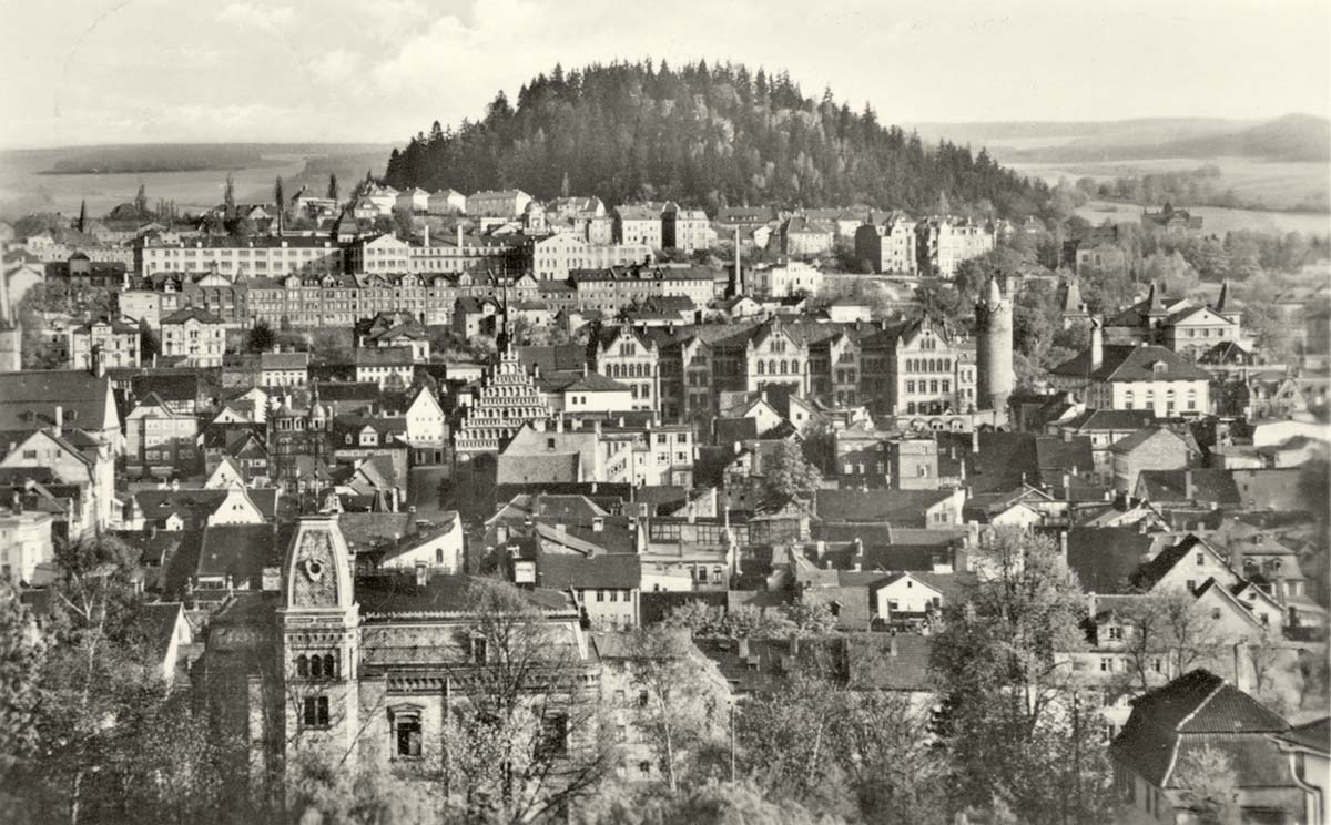 Pößneck. Panorama der Stadt, 1938