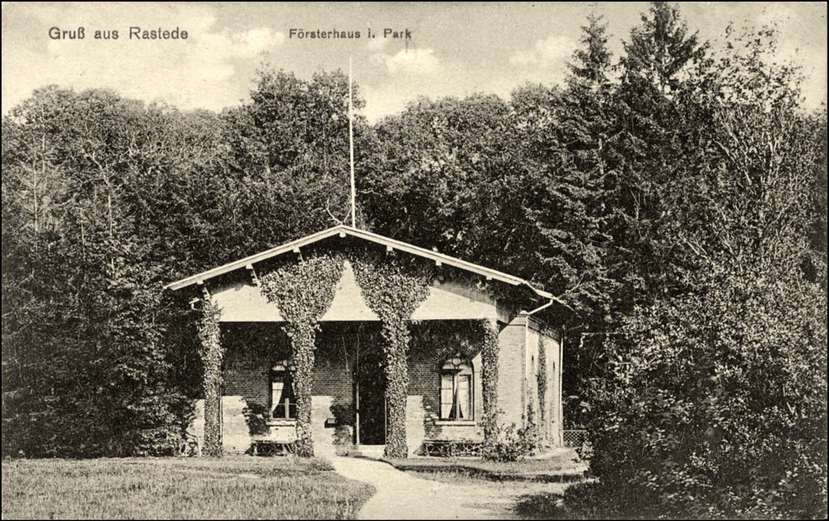 Rastede. Försterhaus im Park, 1913
