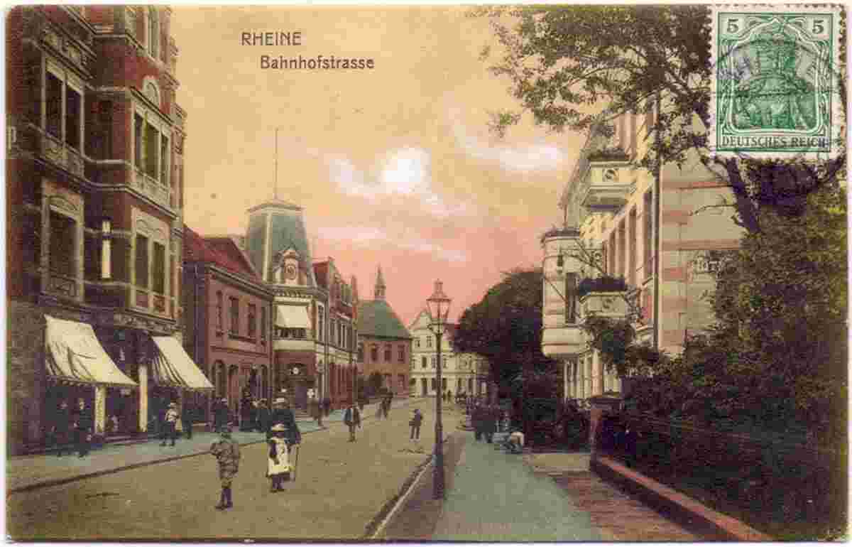 Rheine. Bahnhofstraße, 1911