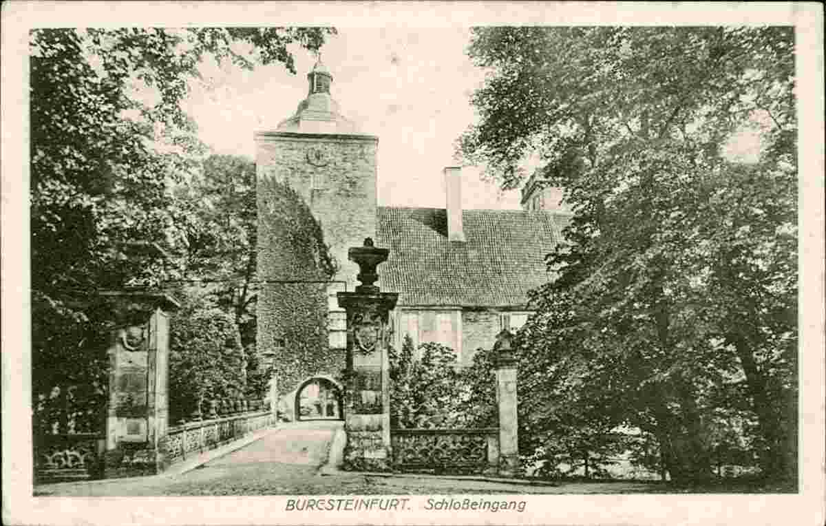 Rheine. Burgsteinfurt, Schloss Eingang, 1916