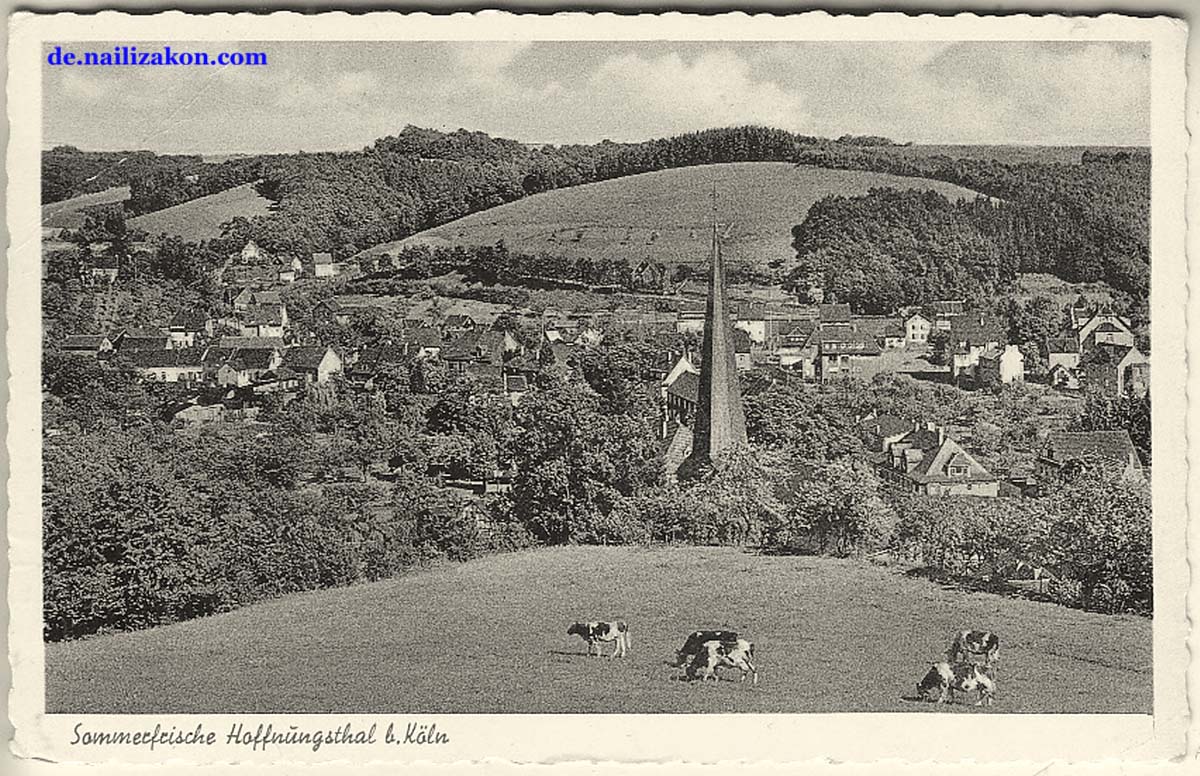 Rösrath. Panorama von Stadtteil Hoffnungsthal