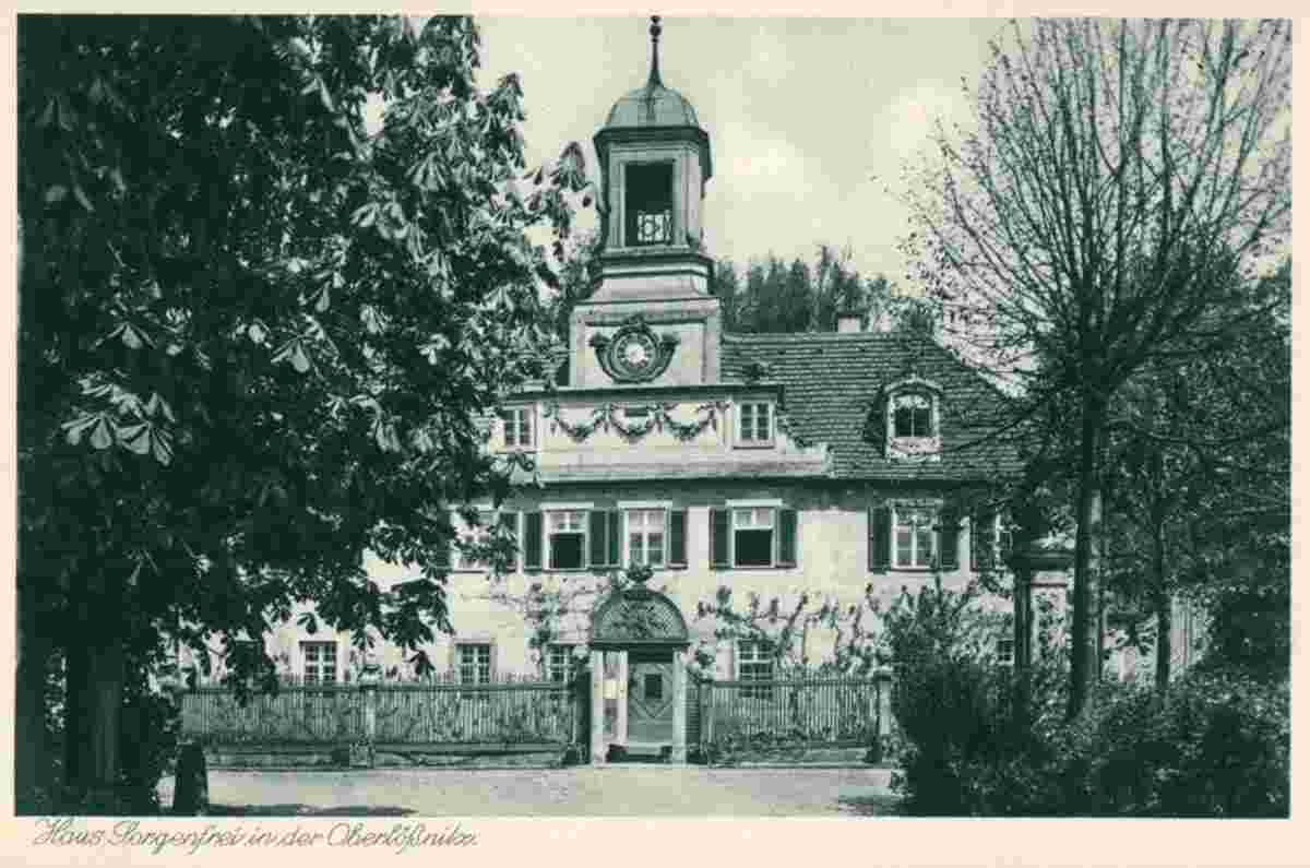 Radebeul. Oberlößnitz - Haus 'Villa Sorgenfrei', 1928