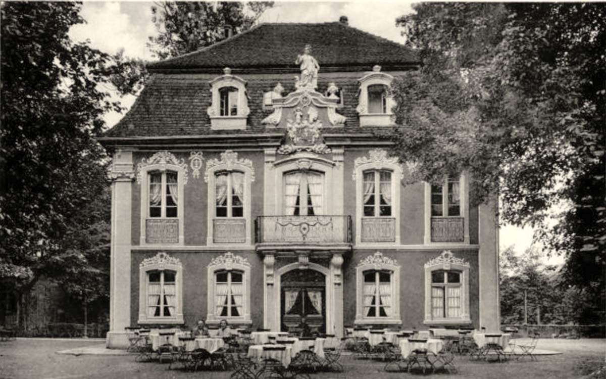 Schwäbisch Gmünd. Stadtgarten und Restaurant, 1937