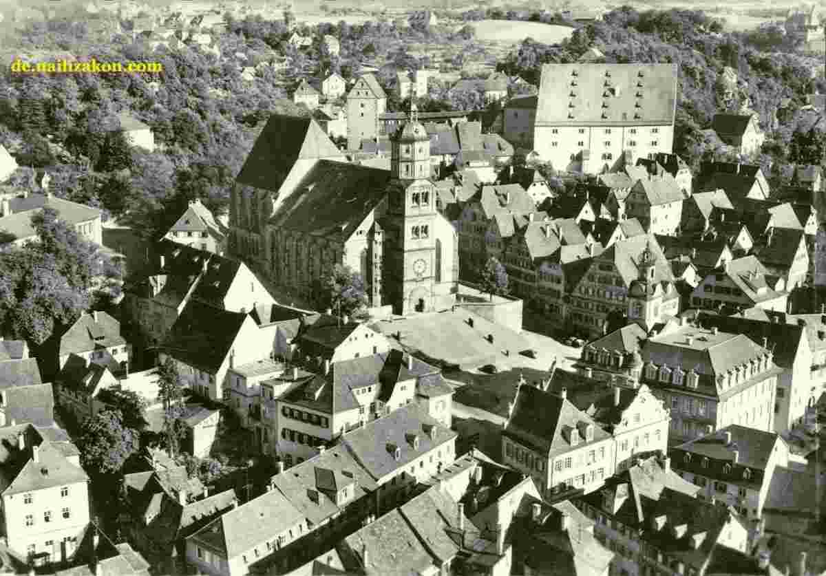 Schwäbisch Hall. Panorama der Stadt, 1950