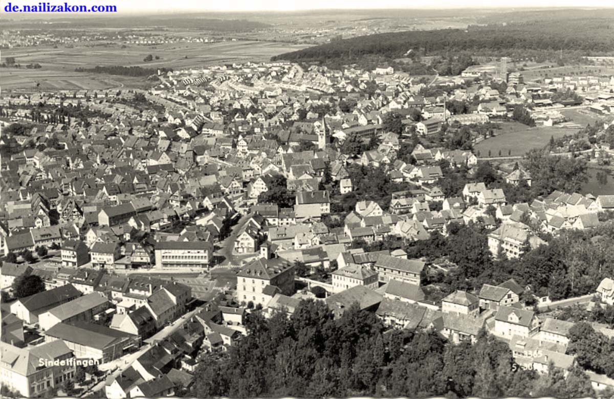 Sindelfingen. Panorama der Stadt