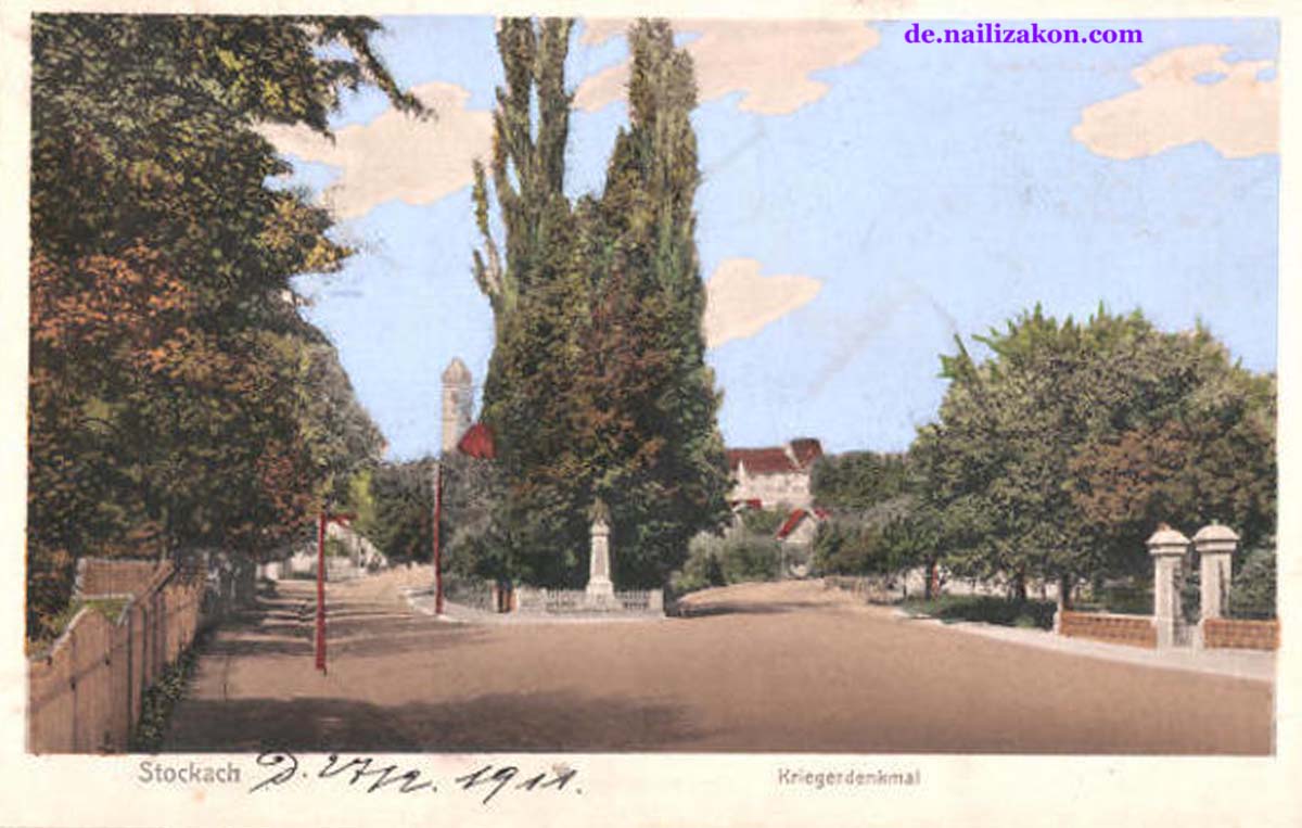 Stockach. Kriegerdenkmal, 1911