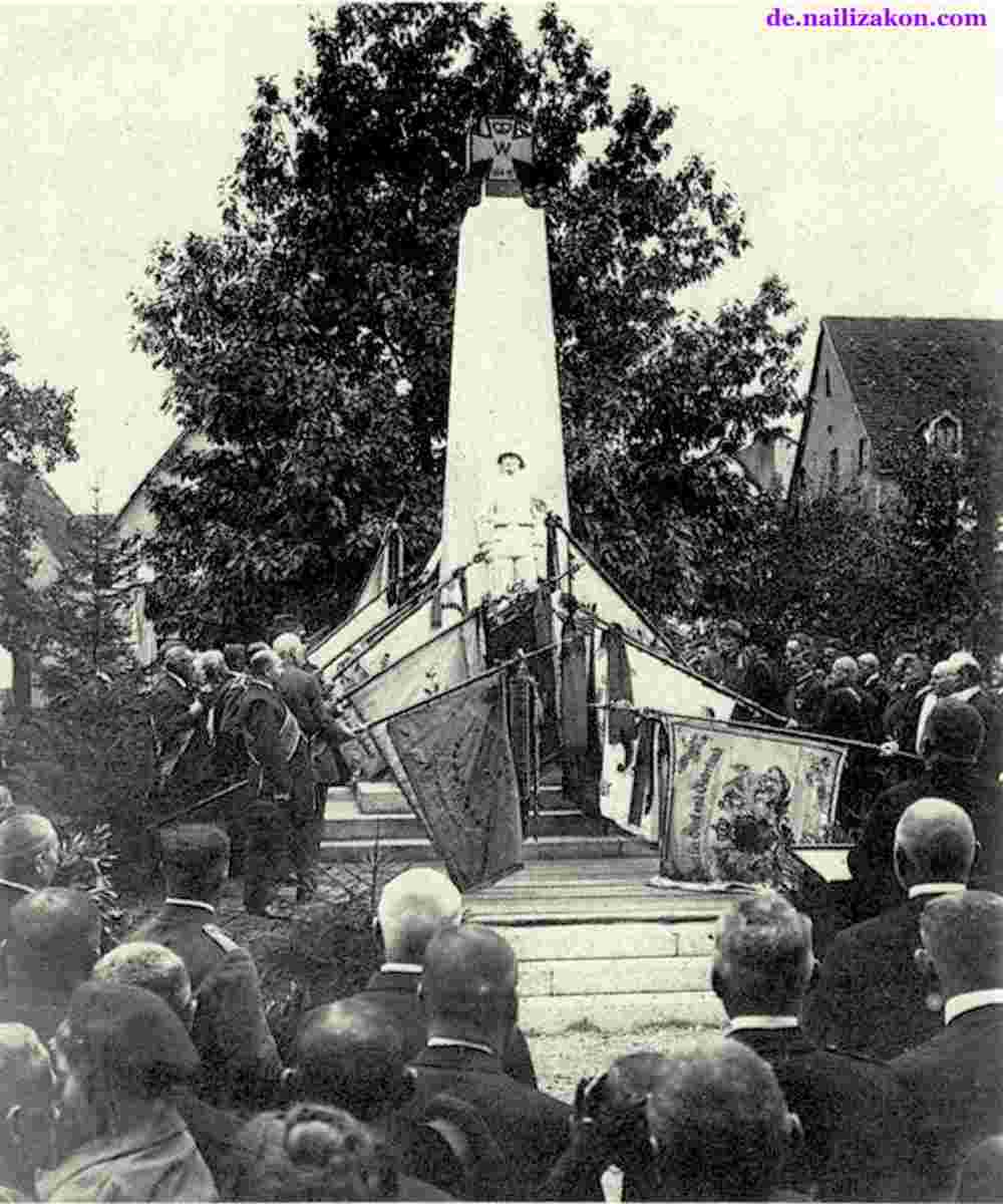Stutensee. Kriegerdenkmal, 1927