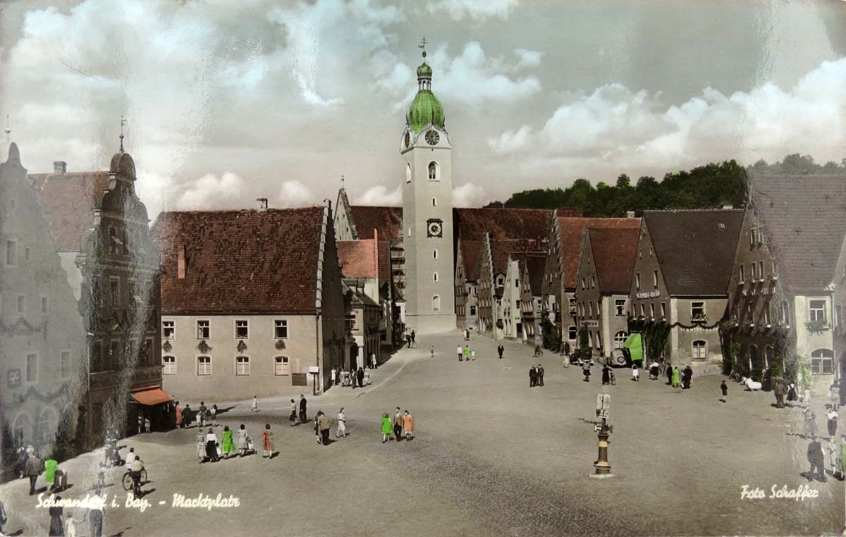 Schwandorf. Marktplatz, 1938
