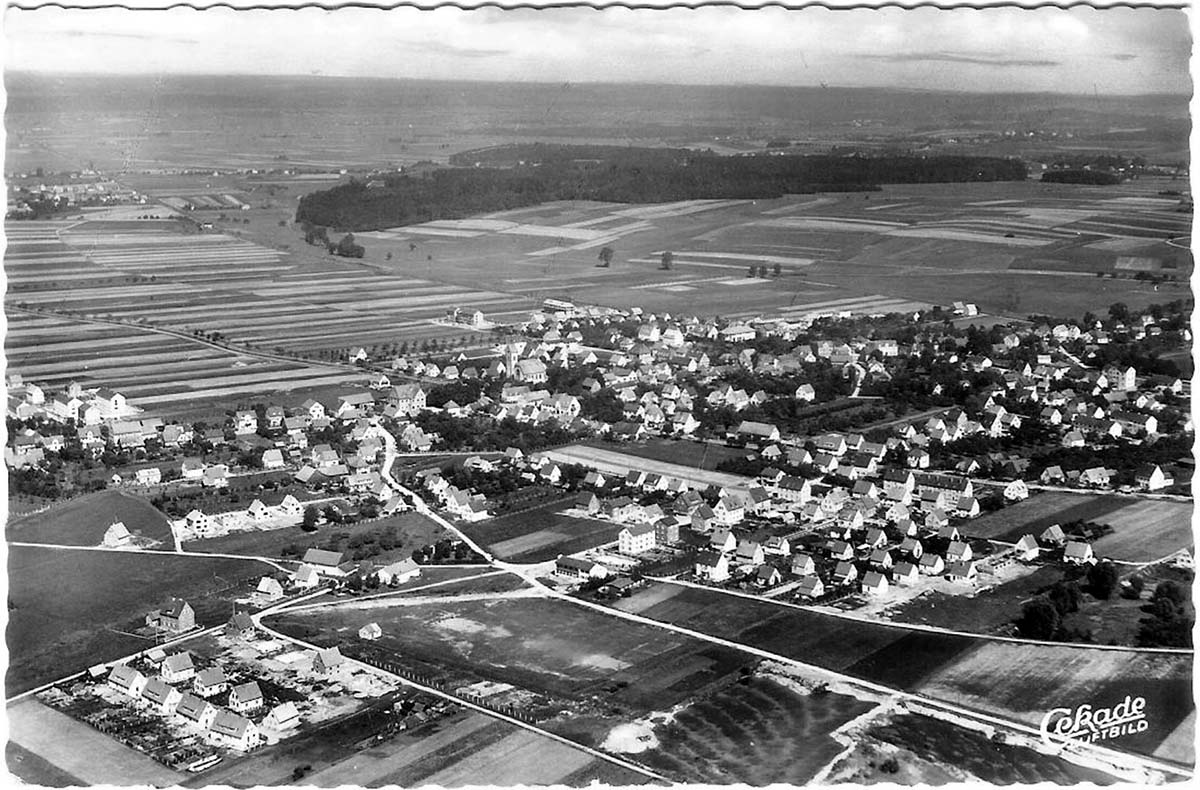 Senden. Luftaufnahme, 1956