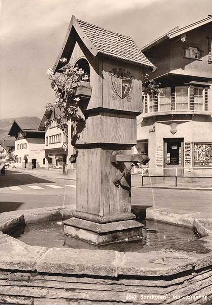 Sonthofen. Marktbrunnen, 1964