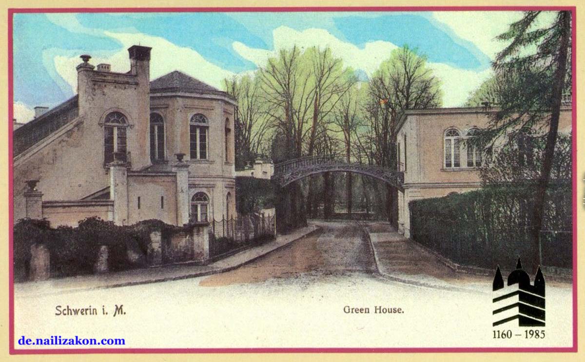 Schwerin. Schloßgartenallee - Green House, 1900