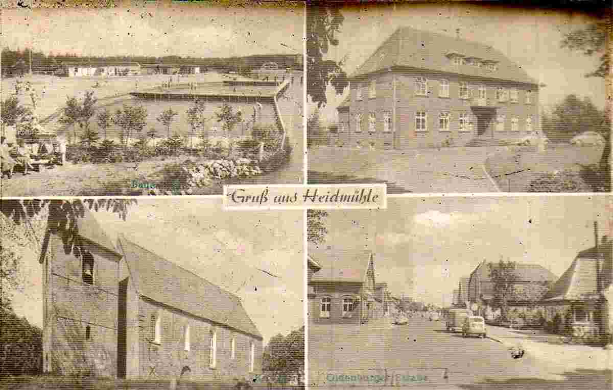 Schortens. Heidmühle - Oldenburger Straße, um 1950s