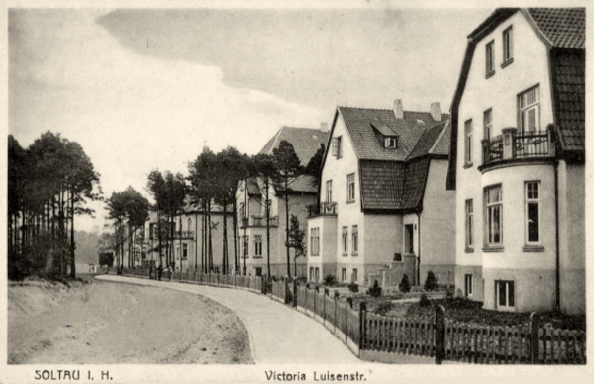 Soltau. Victoria Luisen Straße, Wohnhäuser, 1918