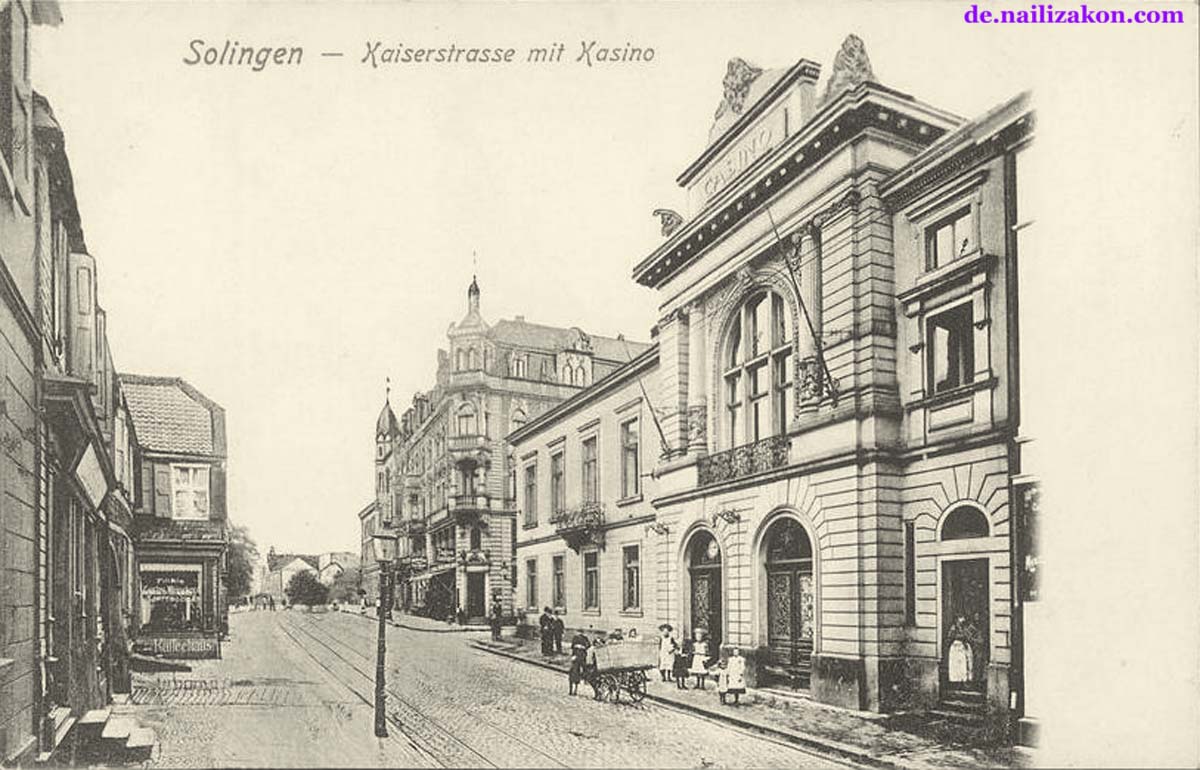 Solingen. Kaiserstraße, an rechts - Kasino