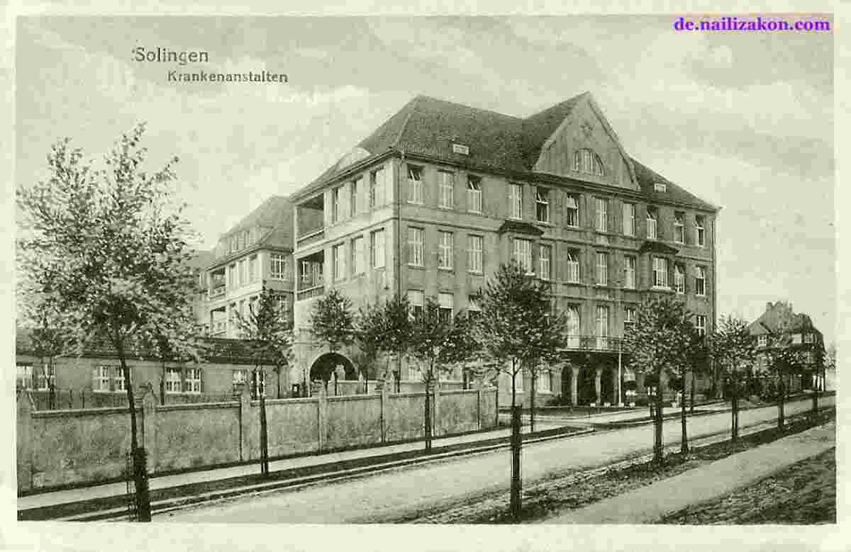 Solingen. Krankenanstalten, 1921
