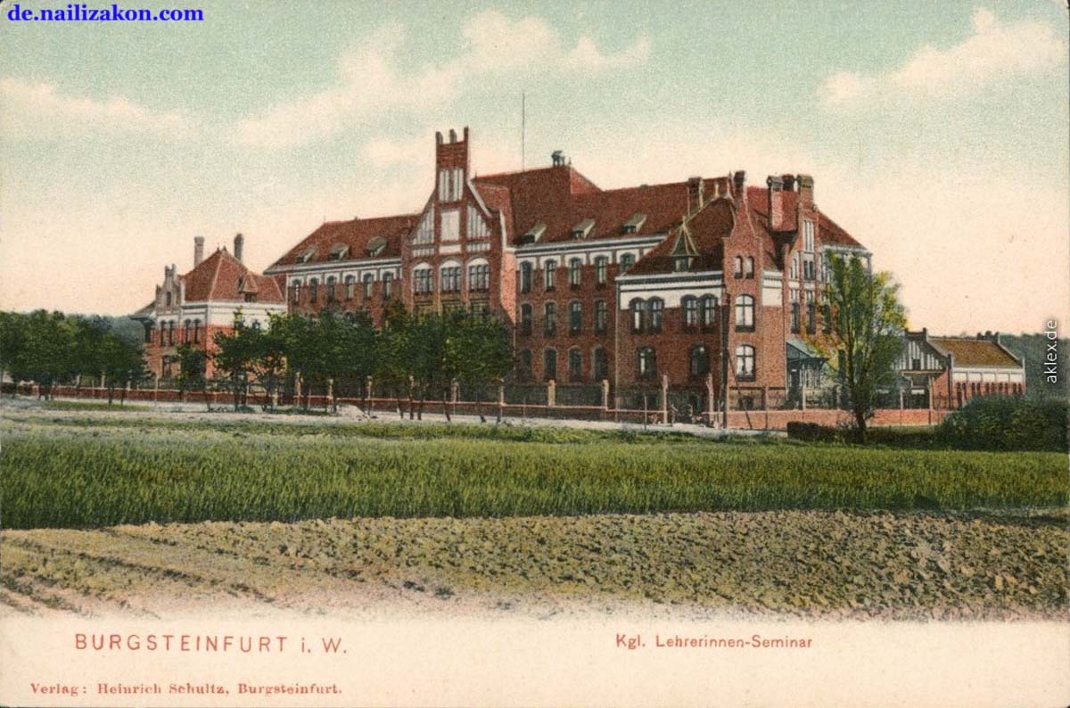 Steinfurt. Burgsteinfurt - Königliches Lehrerinnenseminar, 1912