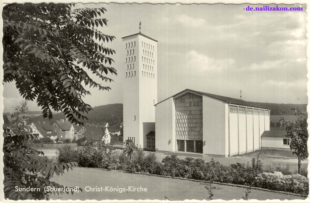 Sundern (Sauerland). Christ-Königs-Kirche, 1962