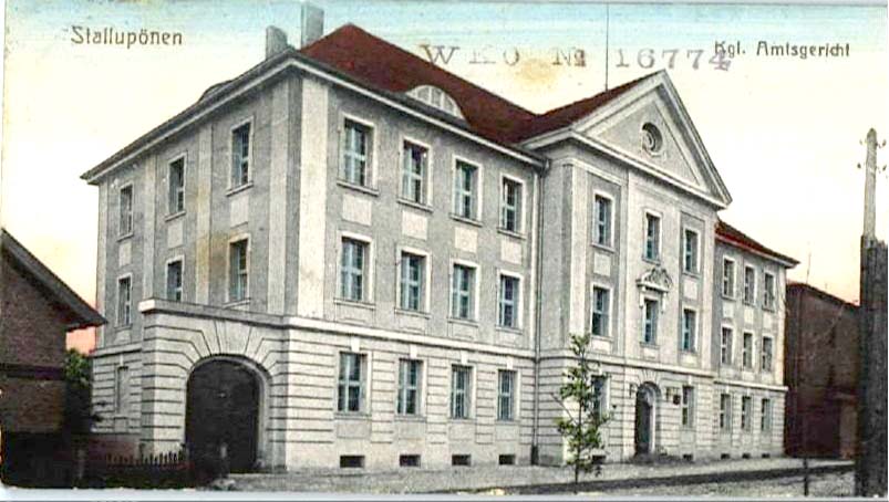 Stallupönen (Nesterow). Königliches Amtsgericht, 1920-1930