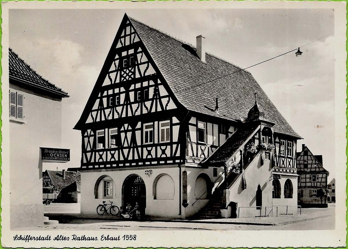 Schifferstadt. Altes Rathaus, erbaut 1558