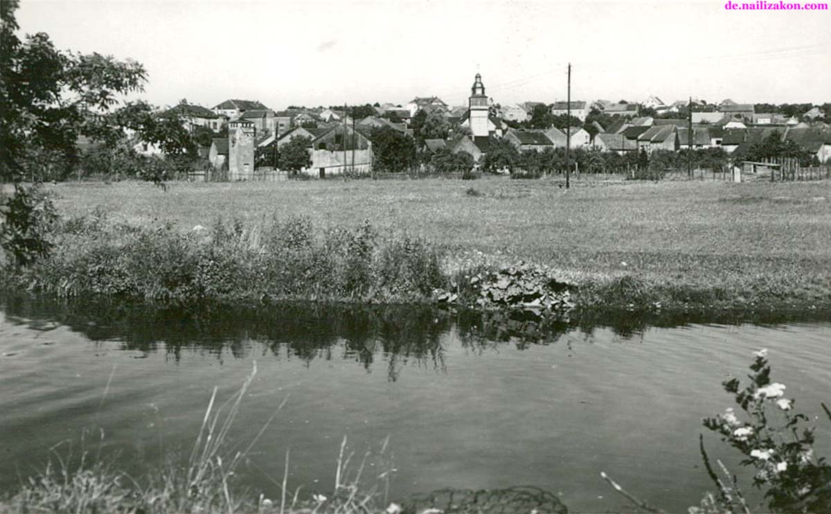Panorama von Schmelz (Saar), um 1950er Jahre