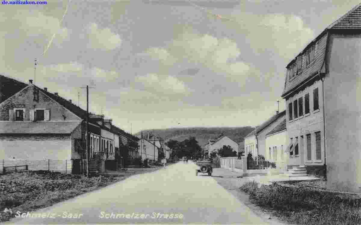 Schmelz. Schmelzer Straße, 1945