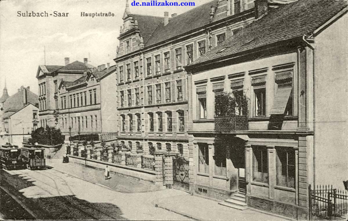 Sulzbach (Saar). Hauptstraße, 1919