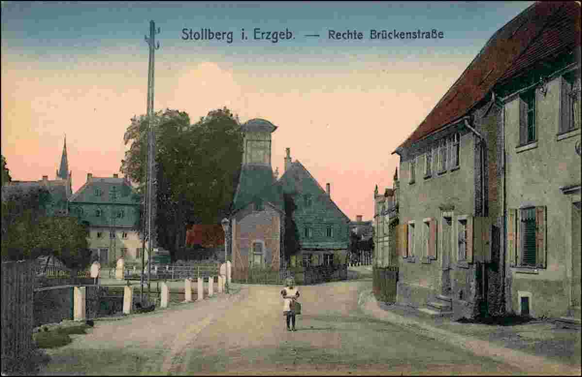 Stollberg (Erzgebirge). Rechte Brückenstraße, 1908