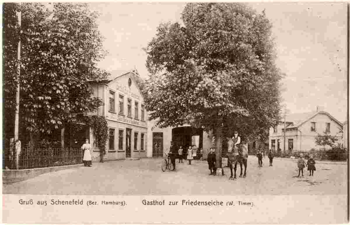 Schenefeld. Gasthof zur Friedenseiche, 1910