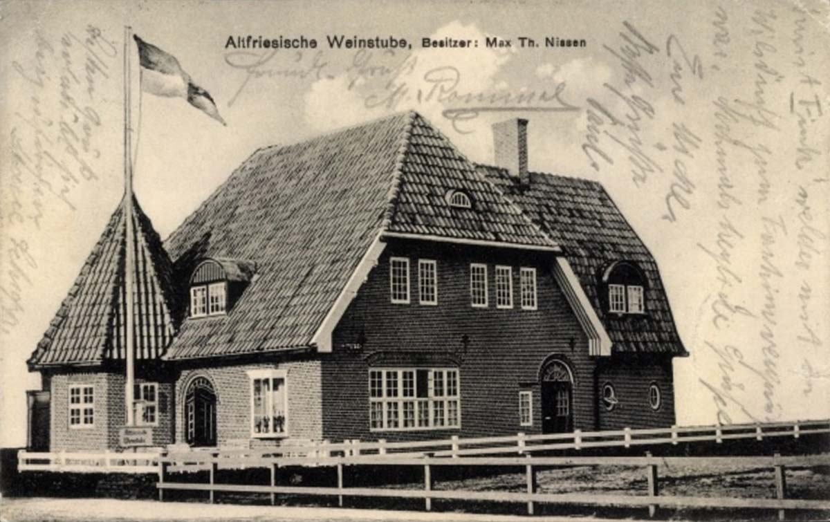 Sylt. Altfriesische Weinstube, 1909