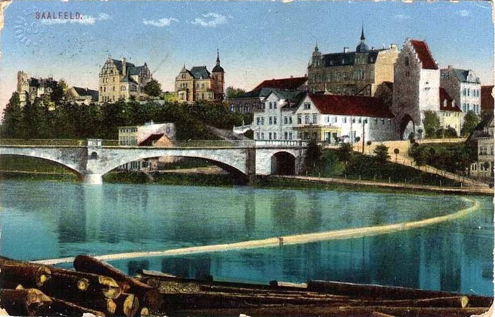 Saalfeld (Saale). Panorama der Stadt, 1914