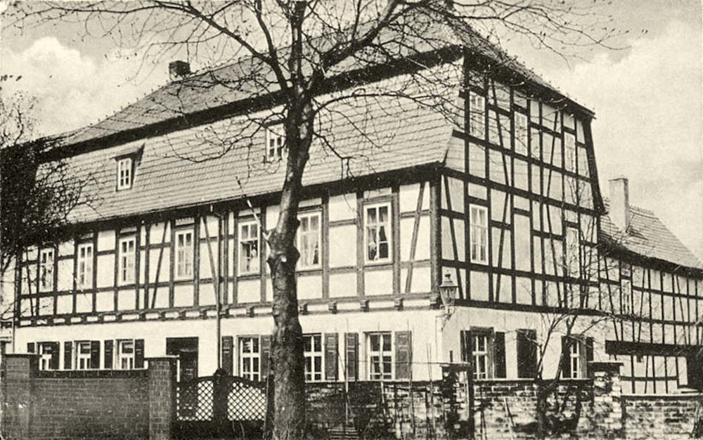 Schmölln. Fachwerkhaus, 1922