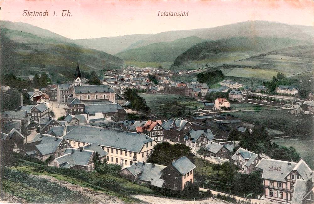 Steinach. Panorama der Stadt, 1906