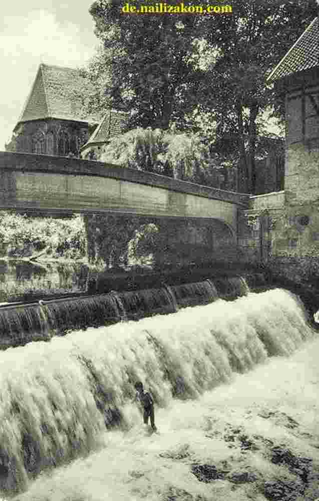 Telgte. Wasserfall, um 1960