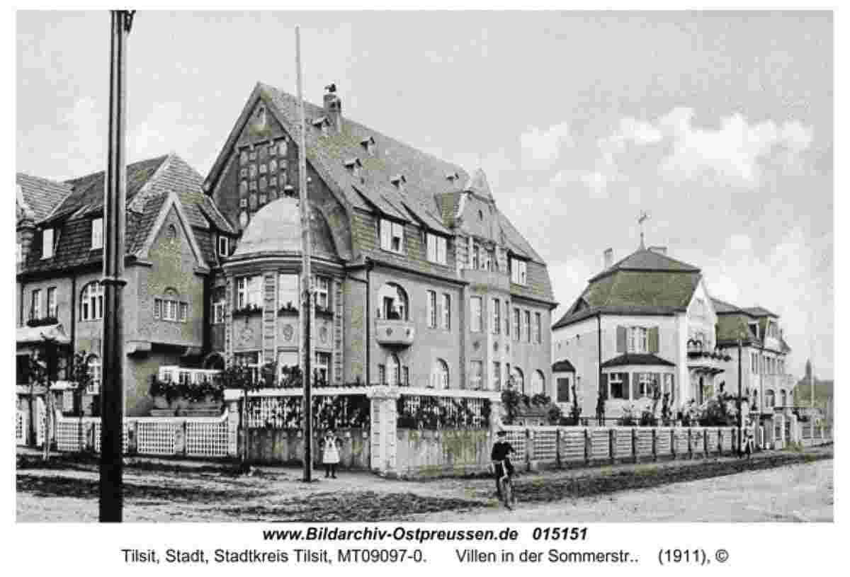 Tilsit. Villen in der Sommerstraße, 1911