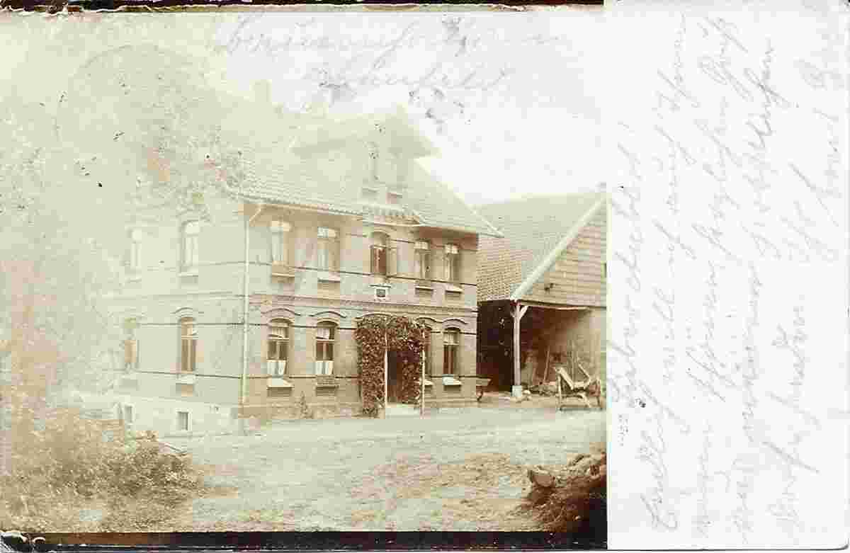 Uplengen. Blick auf Gebäude, 1902