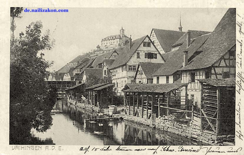 Vaihingen an der Enz. Panorama der Stadt, 1912