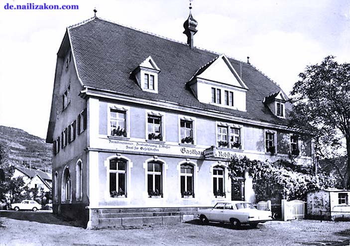 Vogtsburg im Kaiserstuhl. Oberrotweil, Gasthaus und Pension 'Rebstock'