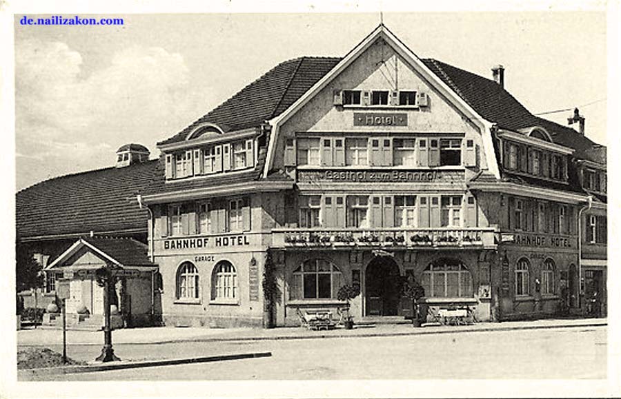 Weil am Rhein. Bahnhof-Hotel, 1936