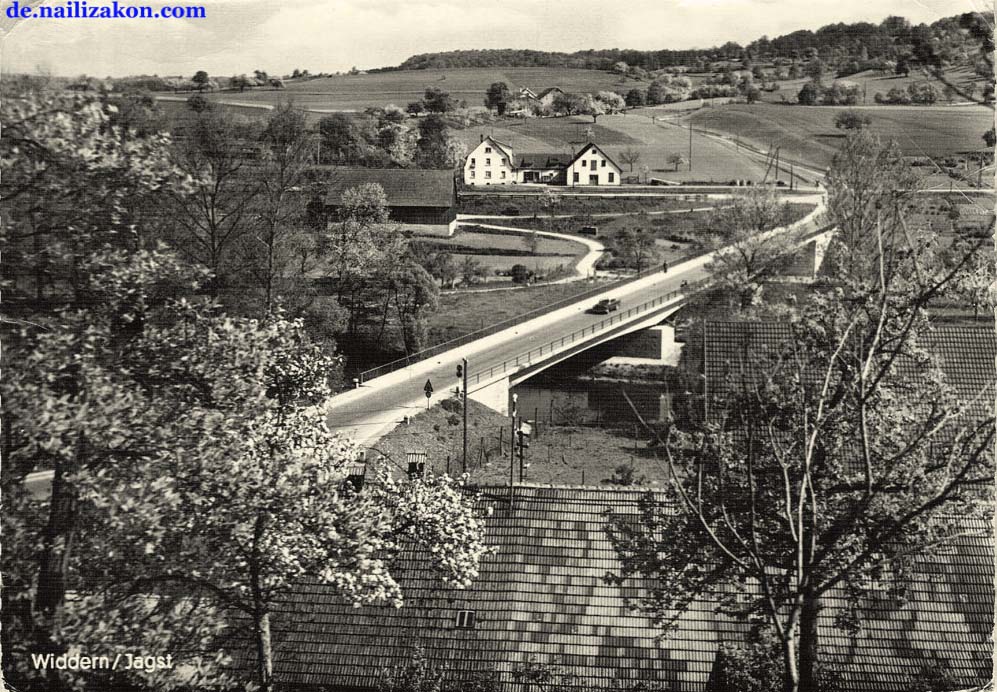 Widdern. Panorama von Brücke