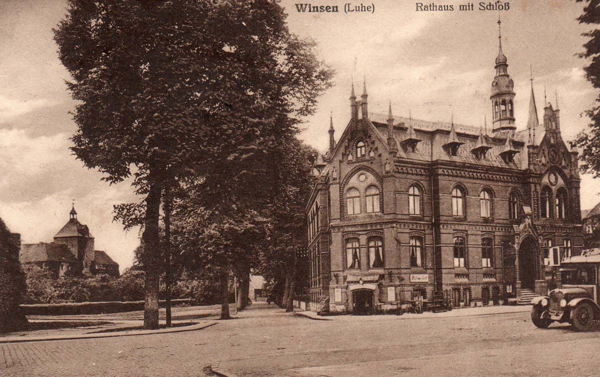 Winsen (Luhe). Rathaus und Schloß, 1931