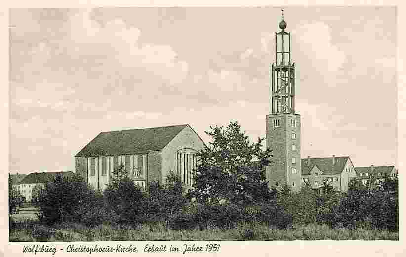 Wolfsburg. Christophorus-Kirche, 1952