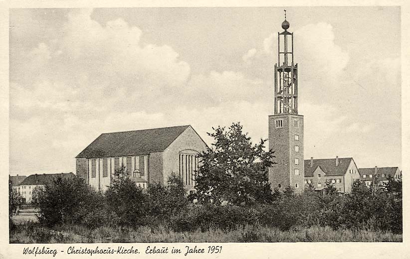 Wolfsburg. Christophorus-Kirche, 1952