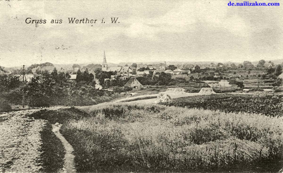 Werther (Westf). Panorama der Stadt