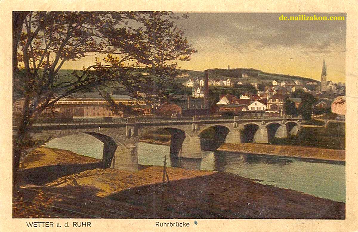 Wetter (Ruhr). Ruhrbrücke, 1923