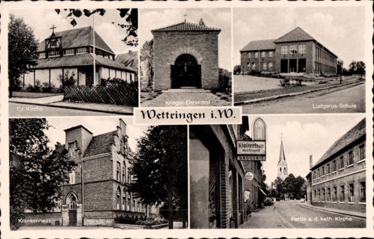 Wettringen (Münsterland). Evangelische und Katholische Kirche