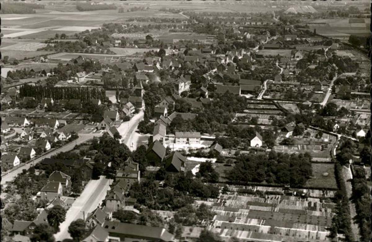 Wickede (Ruhr). Fliegeraufnahme, 1957
