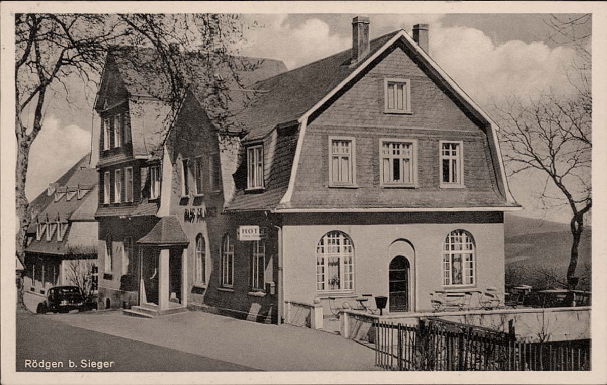 Wilnsdorf. Rödgen - Hotel, Café 'Haus Stangier', 1951