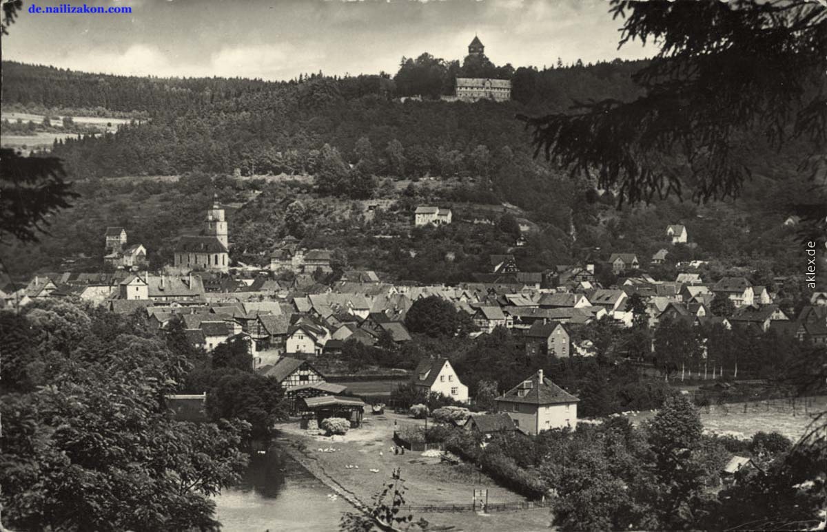 Wasungen. Panorama der Stadt, 1961