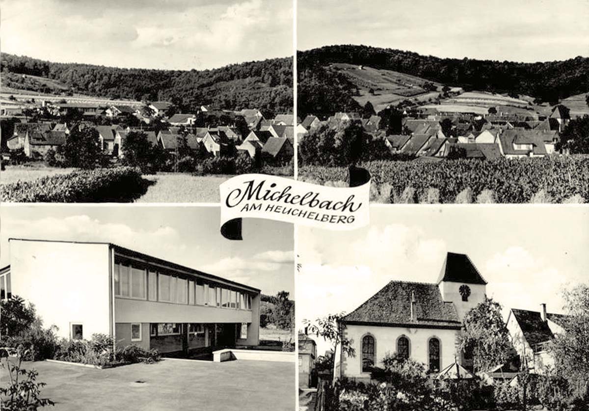 Zaberfeld. Panorama von Michelbach am Heuchelberg
